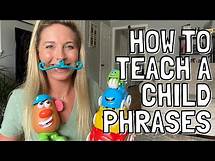 Video thumbnail for HOW TO TEACH A CHILD TO SAY PHRASES: At Home Speech Therapy Activities: Late Talkers Combining Words