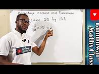 Video thumbnail for Percentage Increase and Decrease
