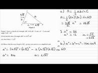 Video thumbnail for Trigonometry Exam Questions - A Level Maths - Edexcel Pure Year 1 - Q1 (level 1)