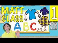 Video thumbnail for Preschool English Lesson with Matt - Number 1 - Clothing, Numbers, ABCs