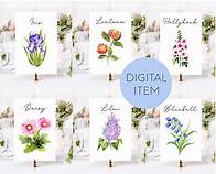 Video thumbnail for 25 Printable Wildflower Table Names, Watercolor Flower Table Cards, Flower Table Numbers, Table Names by Flower, Floral Table Names - Etsy