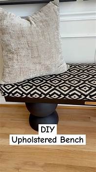 Video thumbnail for DIY Upholstered Bench 🥰