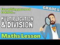 Video thumbnail for Grade 5 Math Lesson | Multiplication & Division