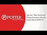 Video thumbnail for NFPA 25 - Top 10 Non-Technical Things Everyone Should Know