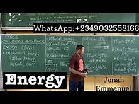 Video thumbnail for Energy (Definition, Formula, Types and Examples) | Work, Energy and Power 2 | Physics tutorial