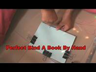 Video thumbnail for How to easy : Perfect Bind A Book By Hand in home