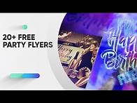 Video thumbnail for 20+ Free Animated Party Flyer Templates for After Effects
