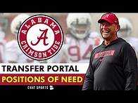 Video thumbnail for Alabama Football Rumors: Top Spring Transfer Portal Positions Of Need
