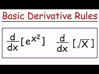 Video thumbnail for Basic Differentiation Rules For Derivatives