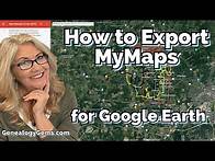 Video thumbnail for How to Export Google MyMaps to KMZ for Google Earth