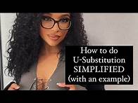 Video thumbnail for HOW TO DO U-SUBSTITUTION (clear, simple explanation and with an example)