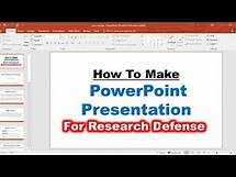 Video thumbnail for How to Make PowerPoint Presentation for Research Defense | Create Presentation for Thesis Defense