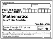 Video thumbnail for GCSE Maths Nov 2017 Foundation Paper 1 Non calc Pearson Edexcel