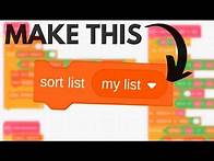 Video thumbnail for How to sort a list in Scratch! [2.5 ways]