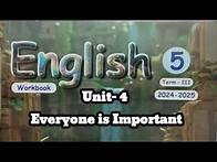 Video thumbnail for 5th standard English term 3 unit 4 everyone is important work book answers 2024 2025