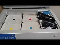 Video thumbnail for How to organize a Midea 7cu ft chest freezer with Ikea bins.