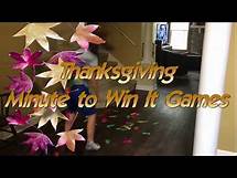 Video thumbnail for Minute to Win It Thanksgiving or Fall Games to Play
