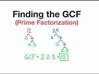 Video thumbnail for How to find GCF by Prime Factorization