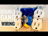 Video thumbnail for How To Wire A 2 Gang Outlet Box