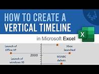 Video thumbnail for How to Create a Vertical Timeline in Excel