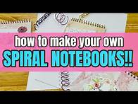 Video thumbnail for SPIRAL NOTEBOOK DIY/easy HANDMADE coil binding/CREATING A NOTEBOOK