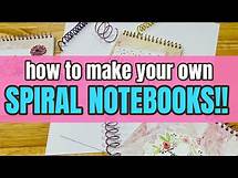 Video thumbnail for SPIRAL NOTEBOOK DIY/easy HANDMADE coil binding/CREATING A NOTEBOOK