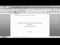 Video thumbnail for APA Format Tutorial - Title Page