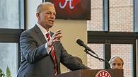 Video thumbnail for Kalen DeBoer to Alabama basketball crowd: 'We've got a lot of great news coming out'
