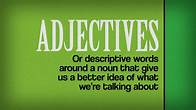 Video thumbnail for Adjectives - Grammar: Nouns and adjectives: Video playlist - BBC Bitesize