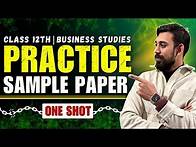 Video thumbnail for Sample paper 1 | Business Studies | Boards 2025 | Must Watch