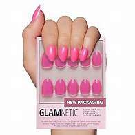 Video thumbnail for Glamnetic Press On Nails - Hot Pink | Opaque Bright Neon Pink Short Oval Fake Nails, Reusable | 15 Sizes - 30 Nail Kit