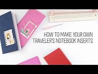 Video thumbnail for How to make your own Traveler's Notebook inserts
