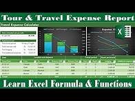 Video thumbnail for #191-How to make Travel Expense Report in Excel
