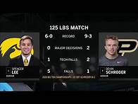 Video thumbnail for 125 LBS: #1 Spencer Lee (Iowa) vs. #7 Devin Schroder (Purdue) | 2021 B1G Wrestling Championships