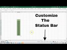 Video thumbnail for How To Use and Customize The Status Bar in Excel. #Tutorial #Excel #Amazing