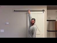 Video thumbnail for How to install a sliding barn door the easy way