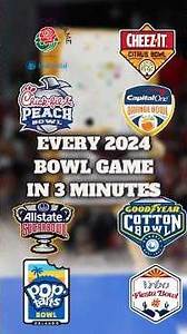 Video thumbnail for FULL 2024-25 Bowl Game Schedule #cfb #collegefootball #shorts