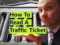 Video thumbnail for How to Read a Traffic Ticket