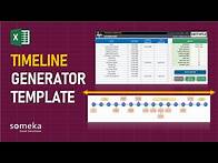Video thumbnail for Timeline Template | Create Timeline Chart in Excel Quickly!