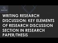Video thumbnail for Writing Research Discussion Section/Chapter | How to Discuss Research Results