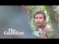 Video thumbnail for Footage of uncontacted tribesman in the Amazon rainforest
