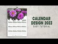 Video thumbnail for Calendar Design 2023 | How to create Calendar in Illustrator Tutorial