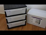 Video thumbnail for KMart | 3 Drawer Wide Unit | Assembly | Review
