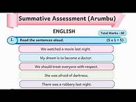 Video thumbnail for 5th standard English term 3 work book answers summative assessment answers