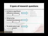 Video thumbnail for 3 Types of Research Questions for Quantitative Research
