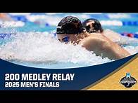 Video thumbnail for Men's 200 medley relay | 2025 NCAA swimming championships