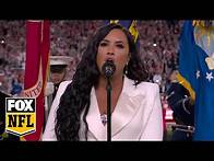 Video thumbnail for Watch Demi Lovato perform the National Anthem at Super Bowl LIV | FOX NFL