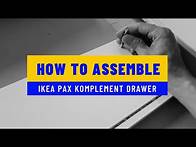Video thumbnail for Assembling a KOMPLEMENT drawer for the IKEA PAX Wardrobe (BY YOURSELF)