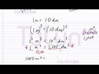 Video thumbnail for Conversion of Metric Units: Cubic Meter to Cubic Decimeter