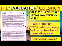 Video thumbnail for GCSE English Language Paper 1 the 'evaluation' question (Pat & Bruce)